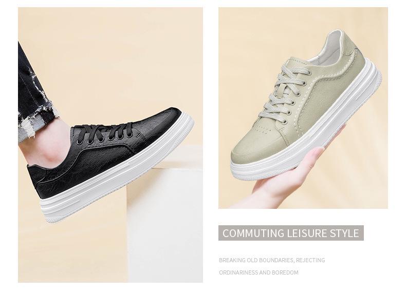 European Station Men's Versatile Skate Shoes: Lightweight Luxury, Breathable Autumn Flats, Cowhide Sports Shoes