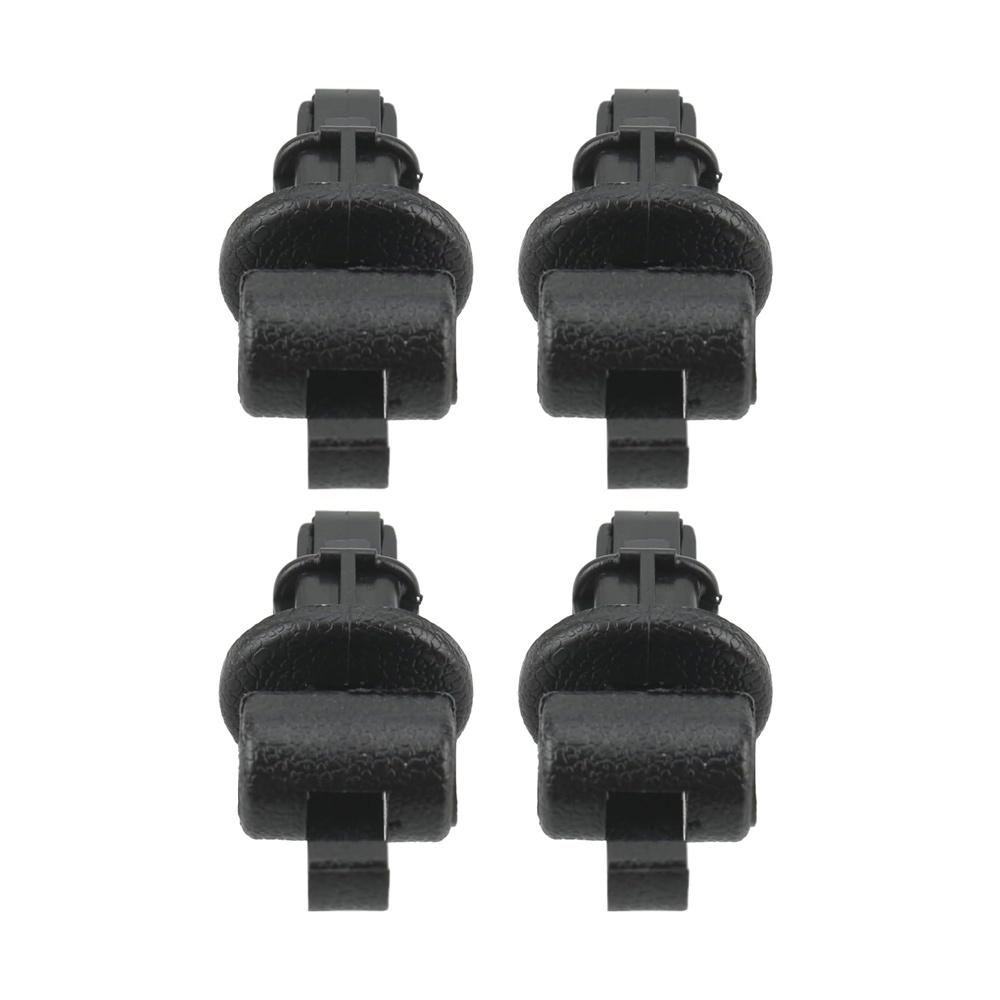 4Pcs Sliding Door Sun Shade Hook Clip Kit Black For Honda Odyssey 2005-2010