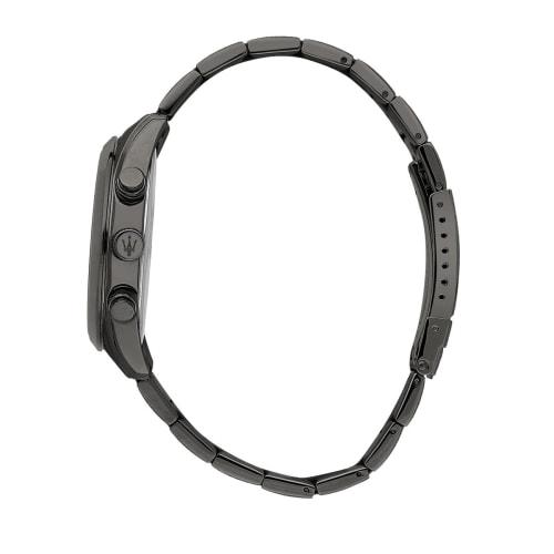 Maserati Men's Attrazione Quartz Watch with Luminous Dial and Hands, 5 ATM Water Resistance, 43mm Black, Business Watch, R88531511001, Officially Auth