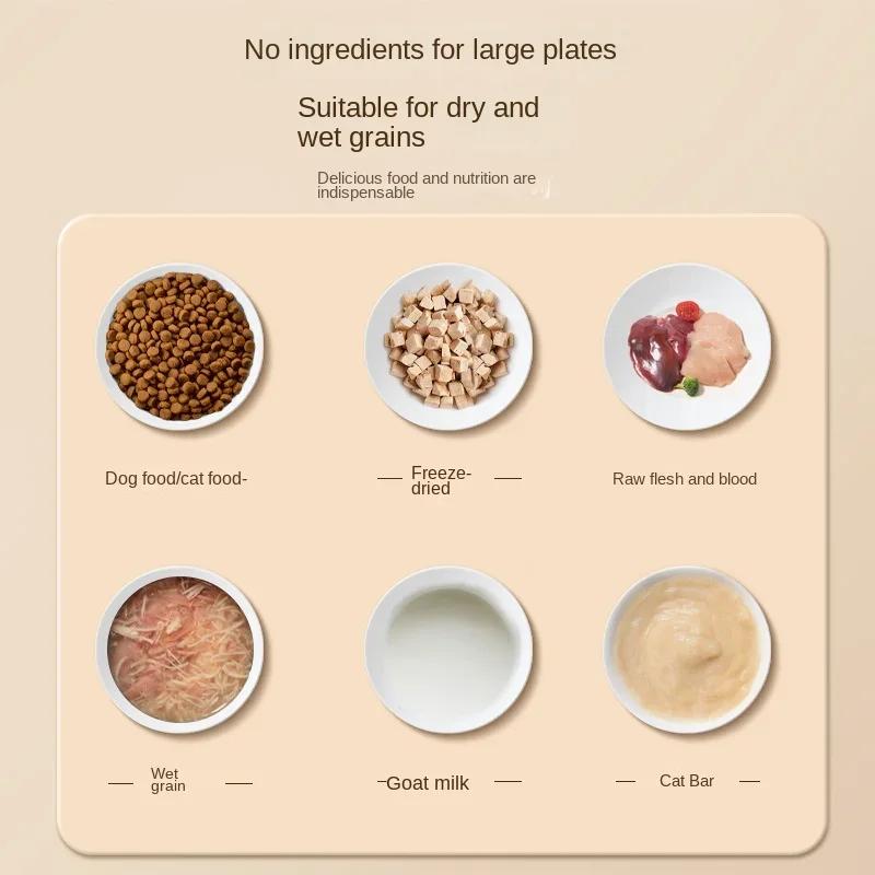 Smart Pet Feeder with Timer Automatic Food Dispenser for Cats Dogs Dry Wet Food Dual Meal Separation Puppy Kitten Feeding