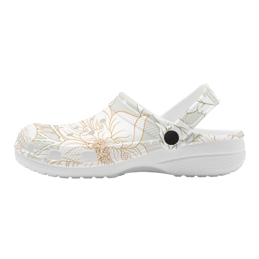 Vacation Printed EVA Clogs Unisex Flexible Slip On Soft Sole Garden Shoes Beach Pool Bathroom Home Home Slippers Beach Wear