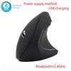 2.4G Vertikální Bezdrátová Bluetooth 5.0 Myš Ergonomická Dobíjecí Myš RGB 1600 DPI Tichá Myš pro PC Laptop Stolní počítač