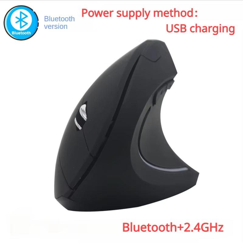 2.4G Vertikální Bezdrátová Bluetooth 5.0 Myš Ergonomická Dobíjecí Myš RGB 1600 DPI Tichá Myš pro PC Laptop Stolní počítač