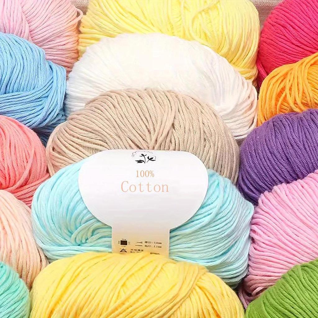 6 Pcs cotton yarn for crocheting 50g/pcs 125m/pcs knitted yarn for crocheting