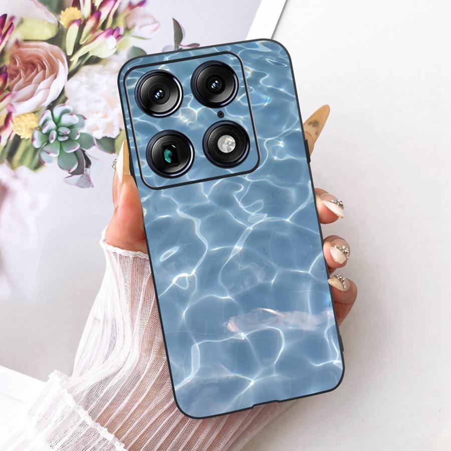 For Motorola Signature 5G Fashion Style Elegant Painted Phone Casing Cover Moto X70 Air Pro Soft Silicone Black TPU Case