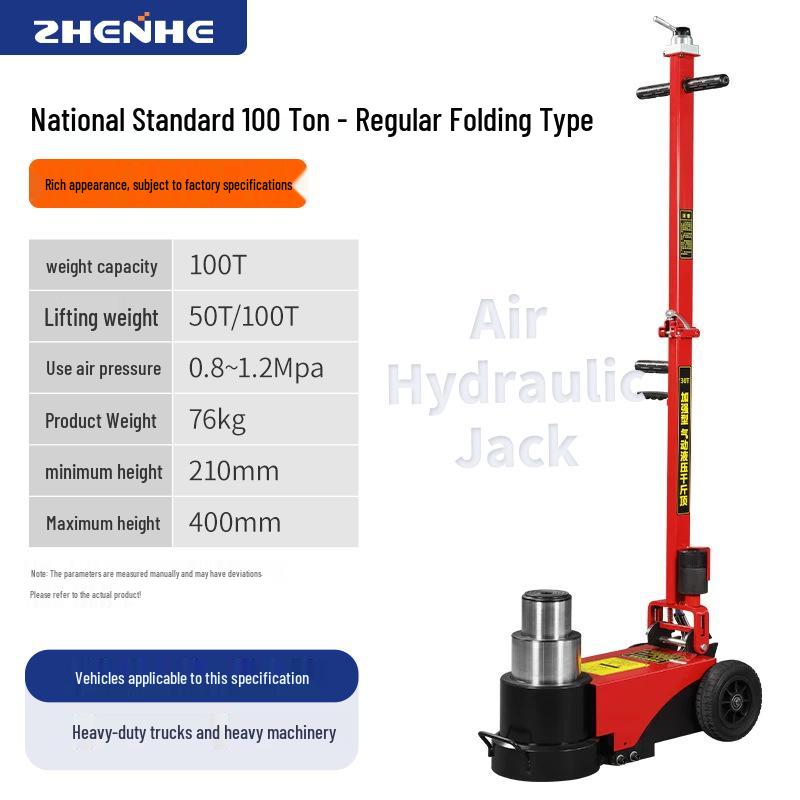 30-50 Ton Pneumatic Hydraulic Jack for Auto Repair and Heavy Truck Tire Change