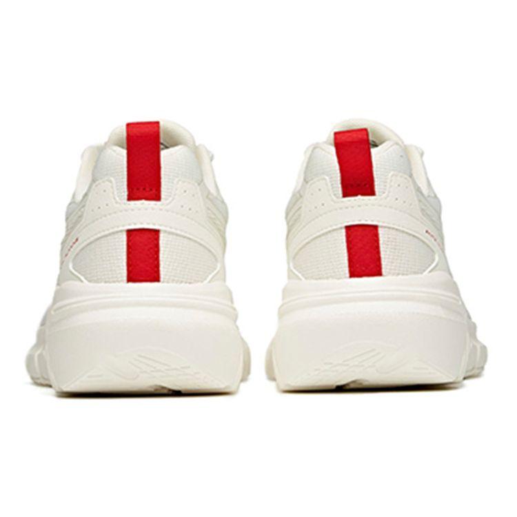 Anta Comfortable Shock Absorbing Non-Slip Wear-Resistant Breathable Low-Top Running Shoes Men Sneakers White Red 912125512-1