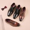 Large Size New Four Seasons Business Leather Shoes Men's Formal Wear Single Shoes Gentleman's Office Wedding Men's Shoes One Piece 2025