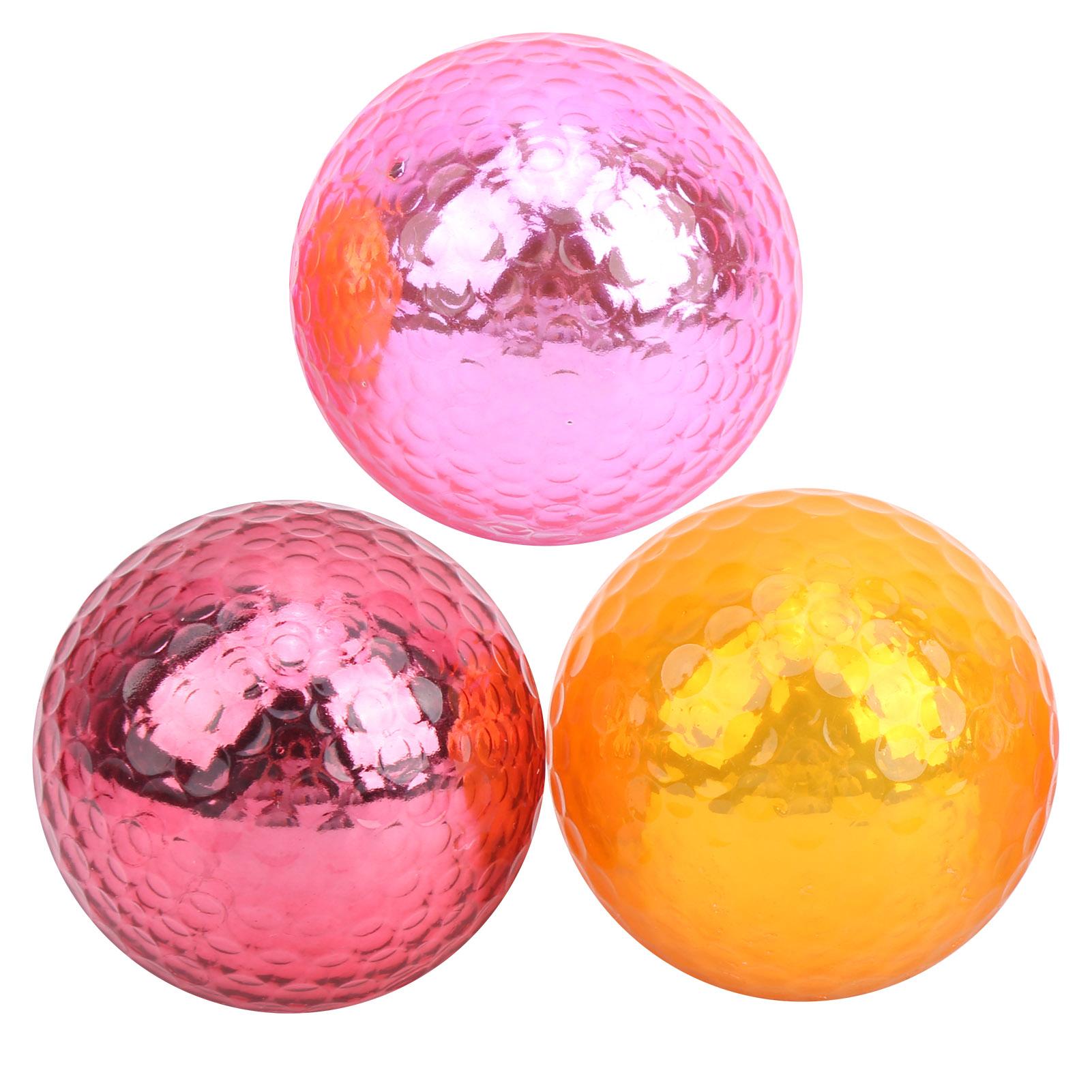 

Цветной металлизированный мяч для гольфа 1,68 дюйма Тренировочные мячи для игры в помещении и на открытом воздухе Тренажеры Подарки