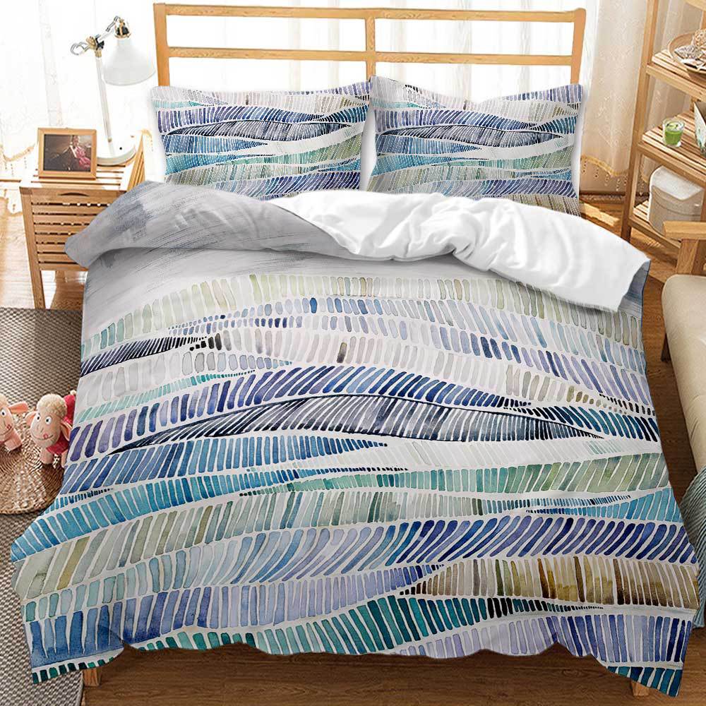 BEST.WENSD Kvalitet Reaktivtryck Färgflöde Texturserie Sängklädesset 200x230cm Påslakanset Barn Vuxna Sängklädesset