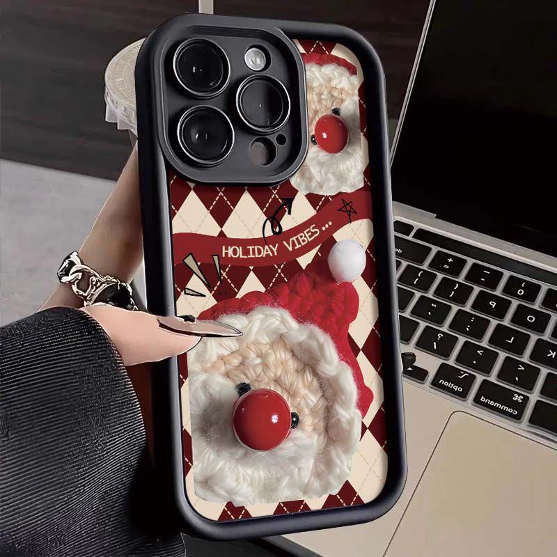 

Силиконовый чехол на iPhone 15 Pro Max «Дед Мороз» с полным покрытием и дизайном «Небесное Око» iPhone 14 Plus