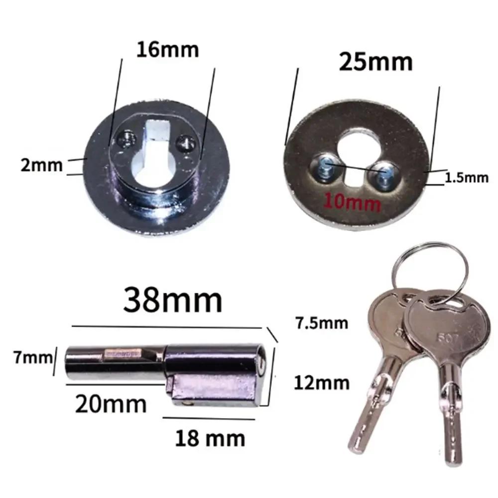 Anti-theft Sliding Glass Push Door Hardware Accessories Showcase Glass Display Cabinet Door Window Cabinet Lock Glass Lock