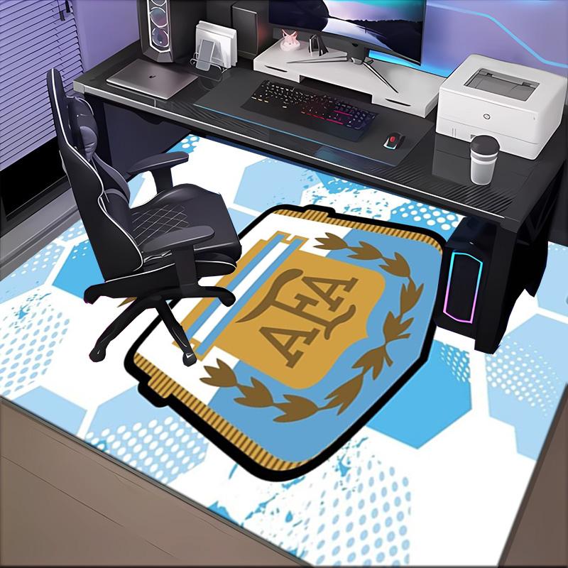 Argentina Football club Printed Office Carpet Chair Cushion Entryway Rug, Rugs for Living Room, Bedroom Christmas gifts