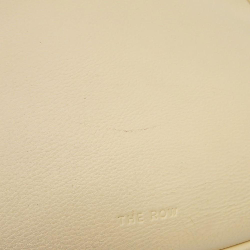 Used AUTHENTIC THE ROW Eve Shoulder Bag Creme Leather