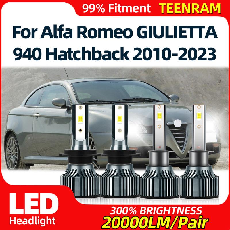 

240W High Low Beam Canbus LED Headlight Bulbs 12V 6000K Auto Headlamp For Alfa Romeo GIULIETTA 940 Hatchback 2010- High Beam 2PCS