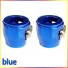 2PCS Automotive Hose Clamp Aluminum Alloy Clamp AN4 AN6AN8AN10AN12 Radiator Modification Fuel Pipe Buckle Hose Connector