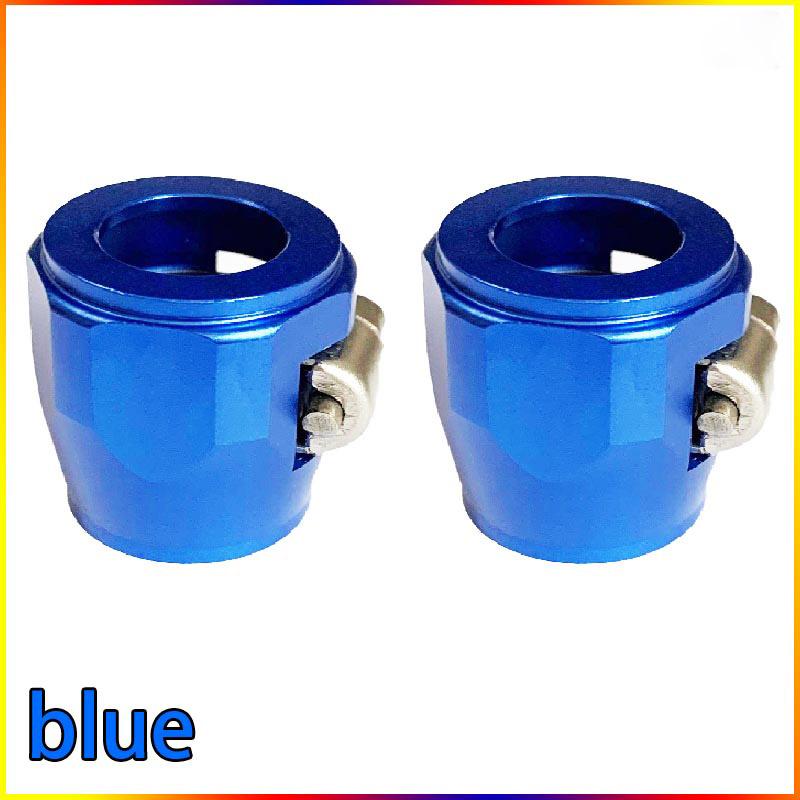 2PCS Automotive Hose Clamp Aluminum Alloy Clamp AN4 AN6AN8AN10AN12 Radiator Modification Fuel Pipe Buckle Hose Connector