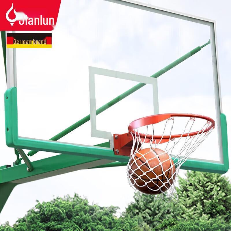 JEEANLEAN Indoor/Outdoor Tempered Glass Basketball Backboard