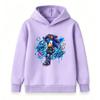 Kids Boys Girls Casual Pullover Hoodie, Cool Graffiti Cartoon Speed Hedgehog Print Long Sleeve Comfortable Soft Streetwear Hooded Sweatshirt for