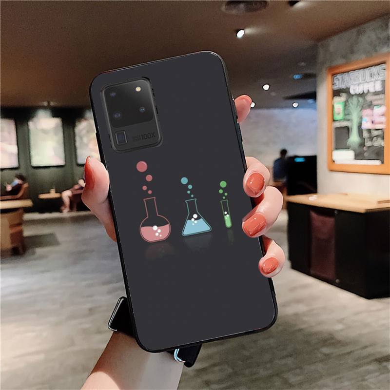 Science Chemistry Formulas Phone Case for Samsung S20 Lite S21 S10 S9 Plus for Redmi Note8 9pro for Huawei Y6 Cover