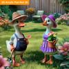 Duck Couple, 2D Flat, Acrylic, Garden Decor, Suitable for Lawns, Parties, Christmas, Halloween