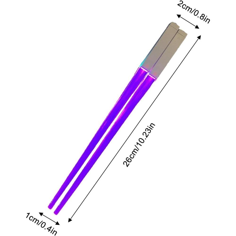 LED Light Emitting Chopsticks, Luminous Chopsticks, Food Grade Material, Chopsticks for Kitchen Dinners