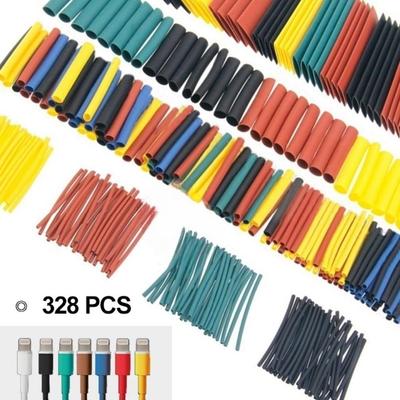 800/530/280/127 Stück Isolierter Schrumpfschlauch Bunt Schrumpfschlauch Box-Set DIY-Kit Schrumpfbar Wasserdichter Schlauch