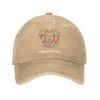 Unisex Radiohead Logo Print Hat Vintage Distressed Denim Washed Rock Band Music Fans Baseball Cap Adjustable