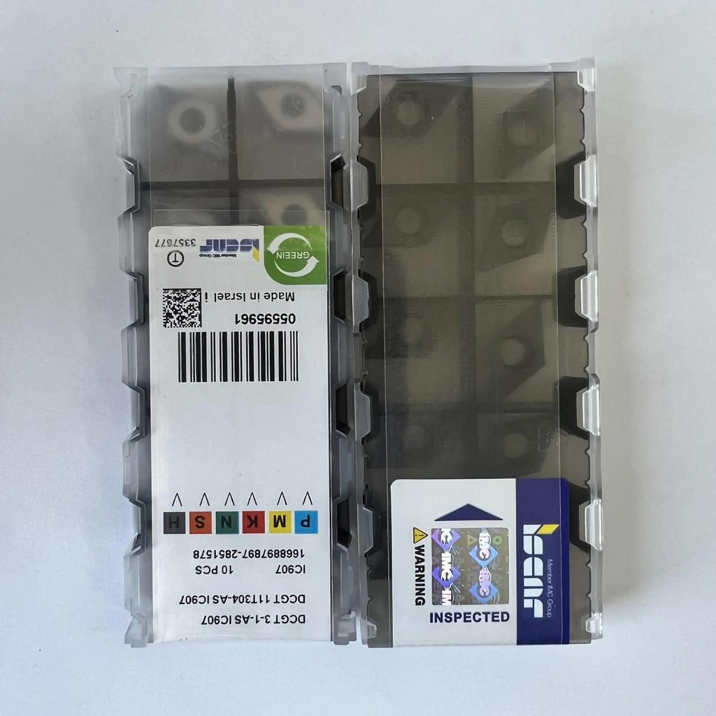 ISCAR / DCGT11T304-AS IC907  /Industrial indexable Carbide Inserts 10 PCS