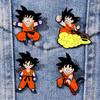 4 Pcs Son Goku Dragon Ball Cartoon Character Brooch Enamel Pin Metal Badge Jewelry For Clothes And Backpack Accessories Gift