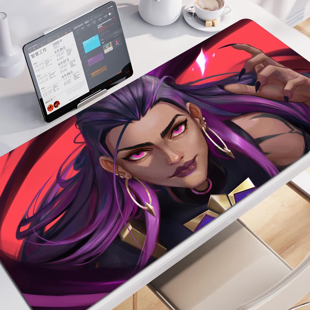 Reyna Valorant Mauspads Gaming XL Groß HD Neues Zuhause Mauspads XXL Tastaturauflage Weiches Natürliches Gummi Büroteppich Laptop Mauspads