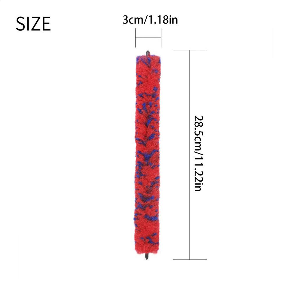 

Sax Brush Saxophone Thread Swab Sax Bend Neck Brush Bend Cleaner Maintain Care Tool Soft Thread Pad Saver For Performance червоний