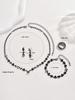 Versatile Rhinestone Jewelry Set: Necklace, Bracelet, Earrings & Ring