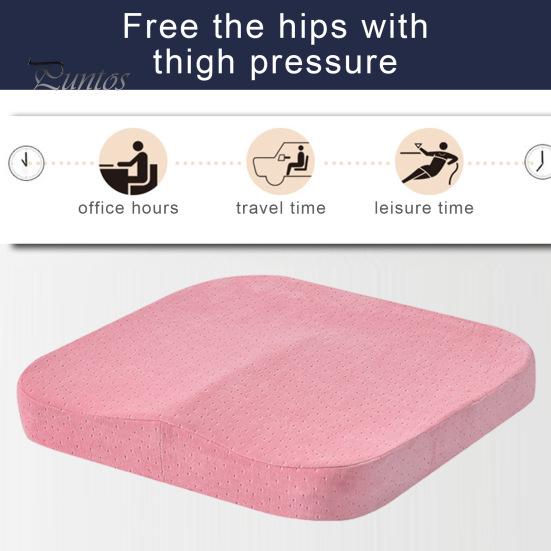 Office Sedentary Cushion Non-Slip Soft Thickened Memory Foam Dorm Student Long Sitting Hours Sciatica Tailbone Pain Back Relieving Chairs Seat