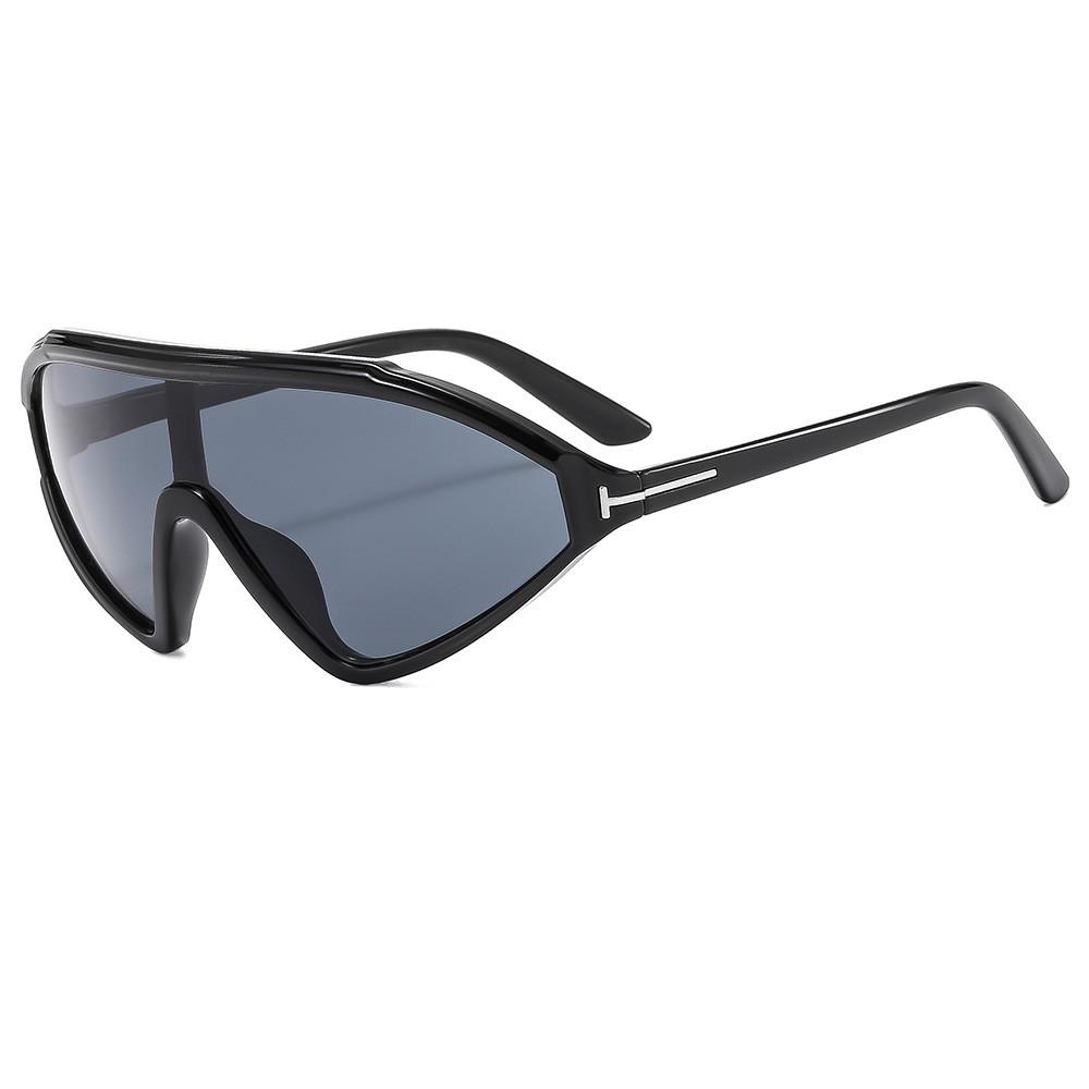 

Y2k Oversized Frame Sunglasses With Uv400 Protection For Outdoor Activities And Fashion BlackFrameGrayLens