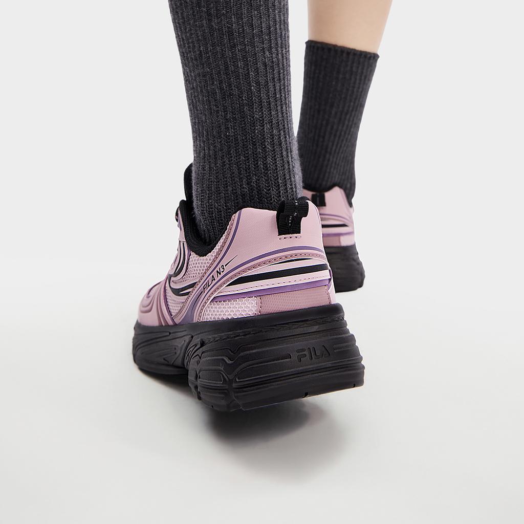 New FILA Low Top Casual Shoes Women's Breeze Purple/Red Brown Rose F12W432112FZN