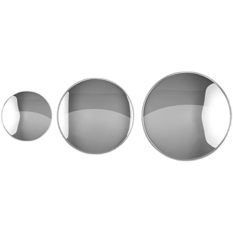 Portable Reflective Travel Mirror: Compact Round Handheld for Photo Shooting.
