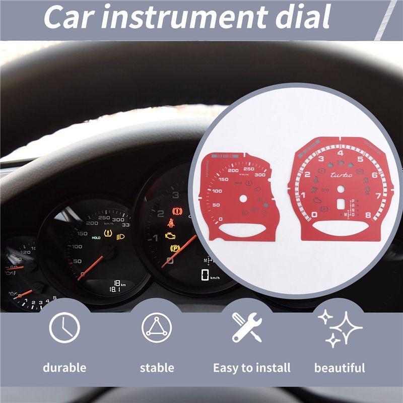 Authentic Gauge Face Dial Facelift For 971 Cayenne Macan 718 Paramera 911 Carrera 991 Dash Cluster Overlay