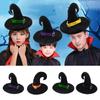 Adult Kids Children Halloween Witch Hats Masquerade Wizard Hat Cosplay Costume Halloween Party Fancy Dress Decor