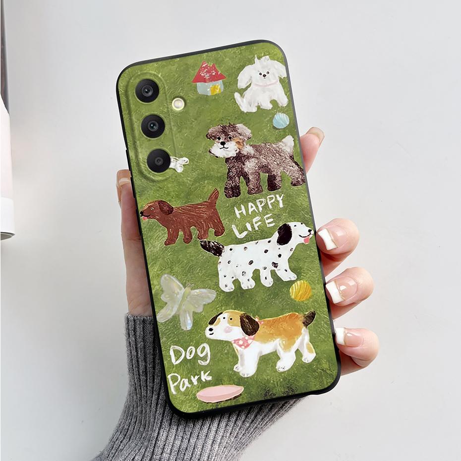 For Samsung A25 5G Case SM-A256B Stylish Painted Soft Silicone Shockproof Cover For Samsung Galaxy A15 A25 A35 A55 5G 2023 Capa