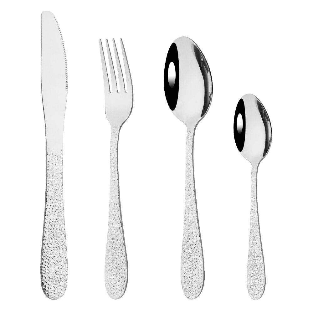 Regenbogen Geschirr Edelstahl Besteck Besteck Set Abendessen Gabel Messer Kaffee Löffel Küche Geschirr Besteck Set