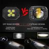 For Jeep Car Truck Off Road 4x4 12V 24V Driving Work lamp 6000K White 3500K Yellow Fog Lights Flush Mount 8D Lens LED work Light