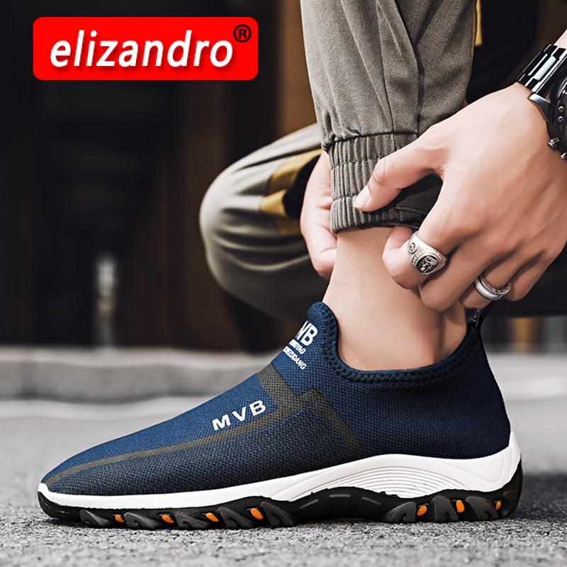 

2022 Newestarrival Summer Mesh Breathable Male Casual Running Shoes Lightweight Soft Comfortable Slip-On Sport Shoes