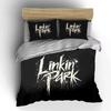"""Σετ Κλινοσκεπασμάτων Linkin Park Μαύρο""" Σετ Κλινοσκεπασμάτων Κάλυμμα Παπλώματος Κάλυμμα Παπλώματος Μαξιλαροθήκες"""  (1 * Κάλυμμα Παπλώματος 2 * Μαξιλαροθήκες, χωρίς εσωτερικό παπλώματος)