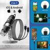 USB Digital Microscope Camera with Handheld HD Inspection 1920P Adjustable 8 LED Portable Microscope Compatible with iOS and Android Devices 50X-1600X