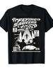 Men'S Vintage 1950s Retro Sci-Fi Comic Graphic T-Shirt Flying Saucers Invaders Alien UFO Design