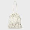 Clover Heart Shirred Ribbon Eco Bag Ivory