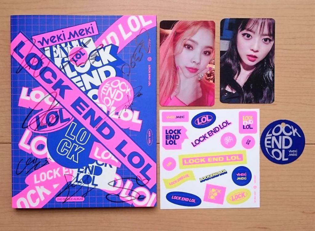 [USED] Not for sale Korean Weki MekiLOCK END LOL signed CD