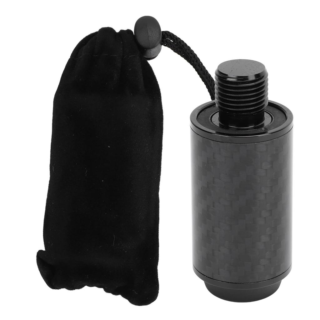 Pool Cue Extension 2 Inch Carbon Fiber Billiard Telescopic Extension Cue with Rubber Plugging for