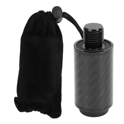 Pool Cue Extension 2 Inch Carbon Fiber Billiard Telescopic Extension Cue with Rubber Plugging for